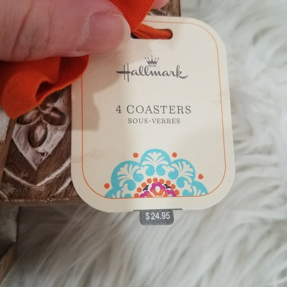 Hallmark 4 pieces wood coasters - Picture 13 of 16